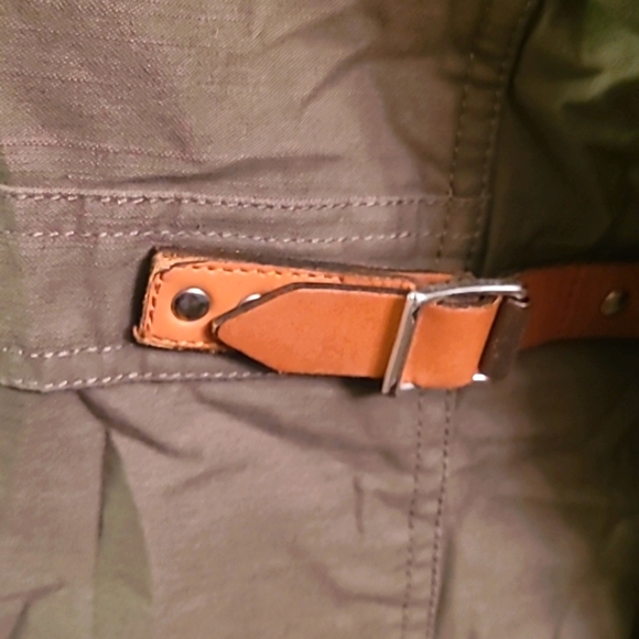 Rag & Bone Khaki Utility Barn Jacket hidden hood - Picture 7 of 12